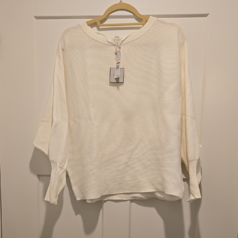 Cupio Women's Cream Sweater Top